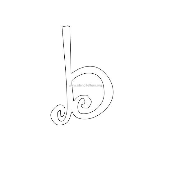 lowercase scrapbooking stencil letter b lowercase scrapbooking stencil letter b