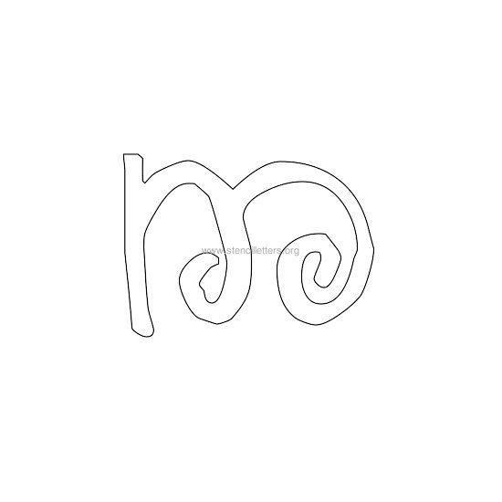 lowercase scrapbooking stencil letter m lowercase scrapbooking stencil letter m