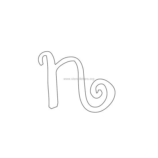 lowercase scrapbooking stencil letter n lowercase scrapbooking stencil letter n