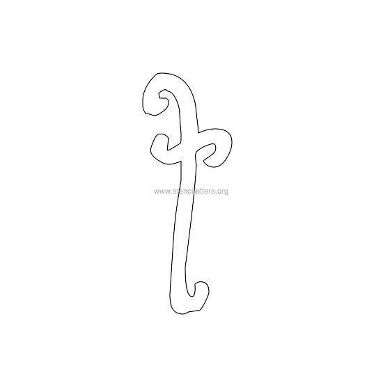 lowercase scrapbooking stencil letter t lowercase scrapbooking stencil letter t