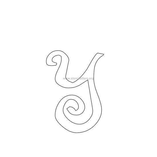 lowercase scrapbooking stencil letter y lowercase scrapbooking stencil letter y