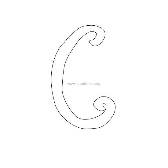 uppercase scrapbooking stencil letter c uppercase scrapbooking stencil letter c