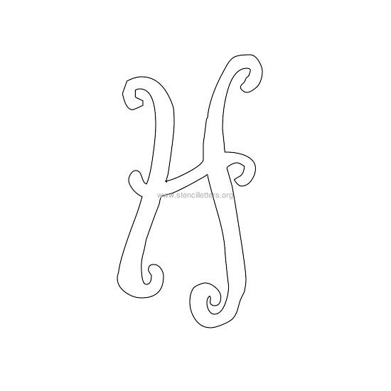 uppercase scrapbooking stencil letter h uppercase scrapbooking stencil letter h