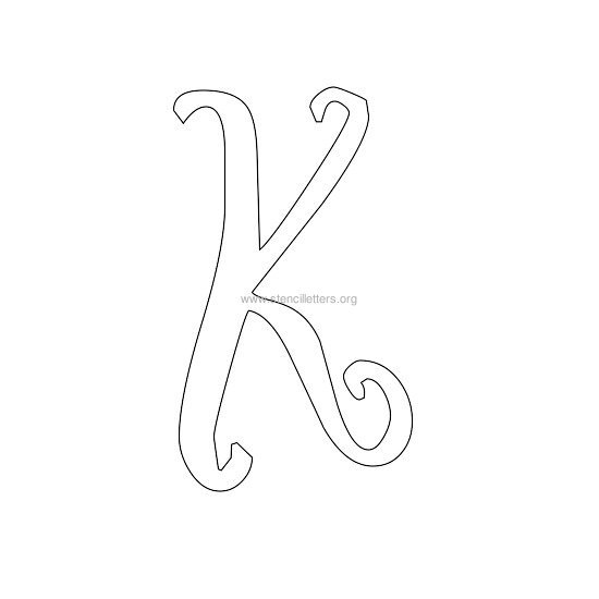uppercase scrapbooking stencil letter k uppercase scrapbooking stencil letter k