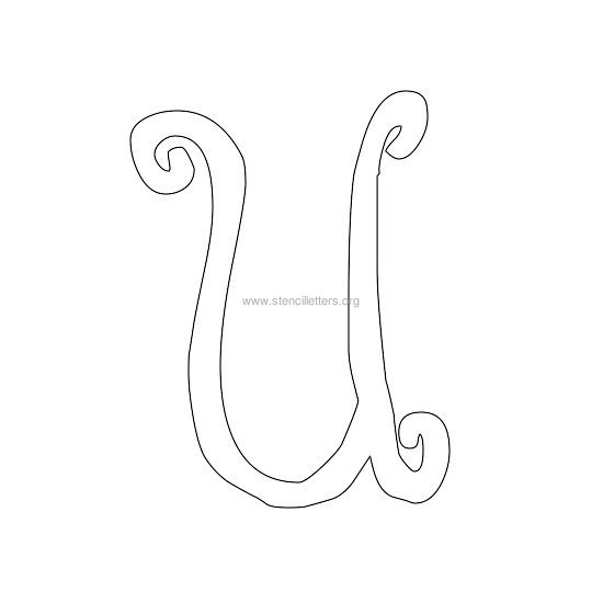 uppercase scrapbooking stencil letter u uppercase scrapbooking stencil letter u