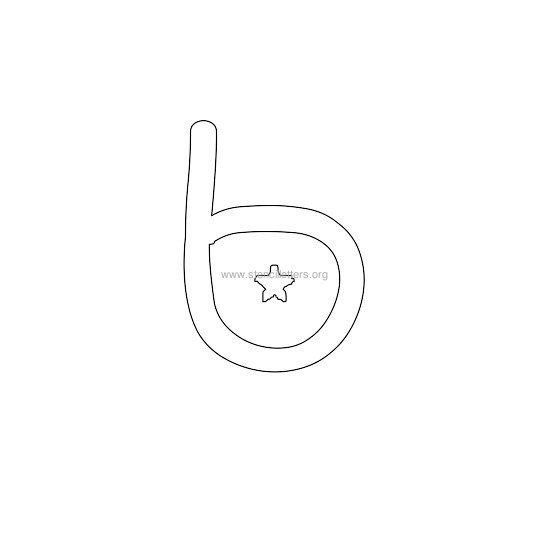 star design stencil letter b star design stencil letter b