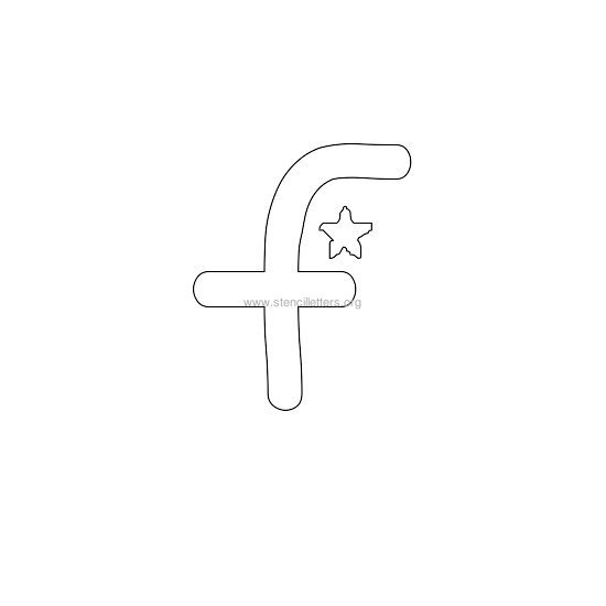 star design stencil letter f star design stencil letter f