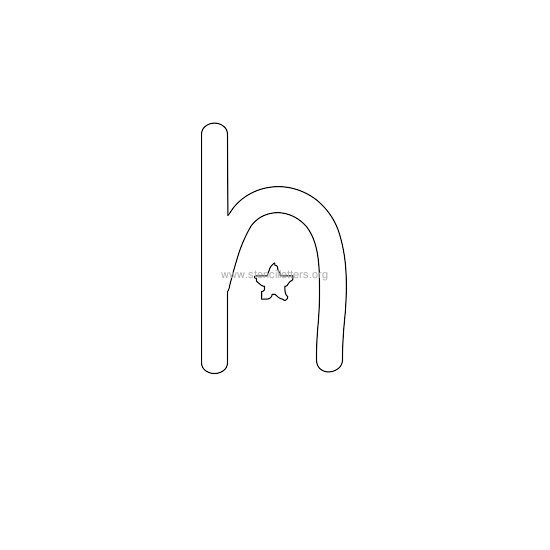 star design stencil letter h star design stencil letter h