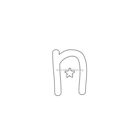 star design stencil letter n star design stencil letter n