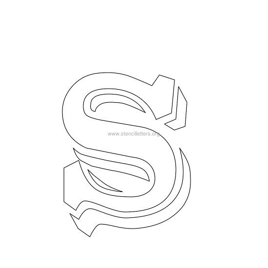 victorian stencil letter s victorian stencil letter s