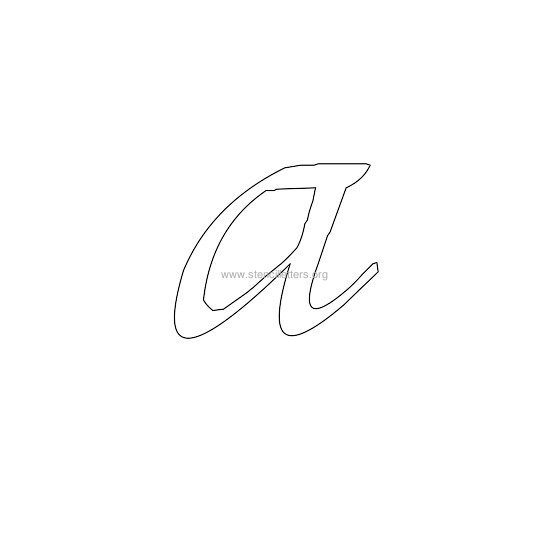 lowercase calligraphy wall stencil letter a lowercase calligraphy wall stencil letter a
