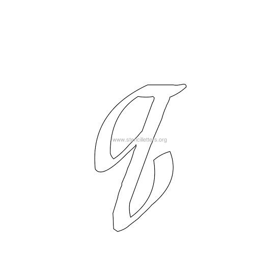 lowercase calligraphy wall stencil letter q lowercase calligraphy wall stencil letter q