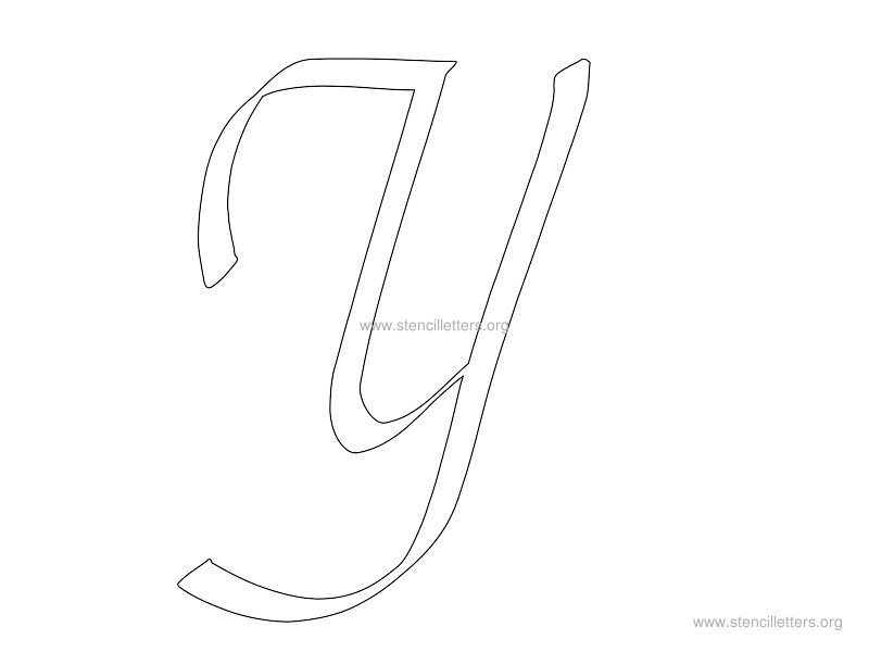 cursive wall stencil letter y cursive wall stencil letter y