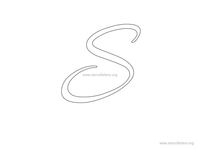 cursive wall stencil letter s cursive wall stencil letter s