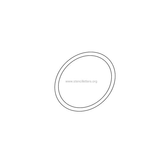 lowercase italic wall stencil letter o lowercase italic wall stencil letter o
