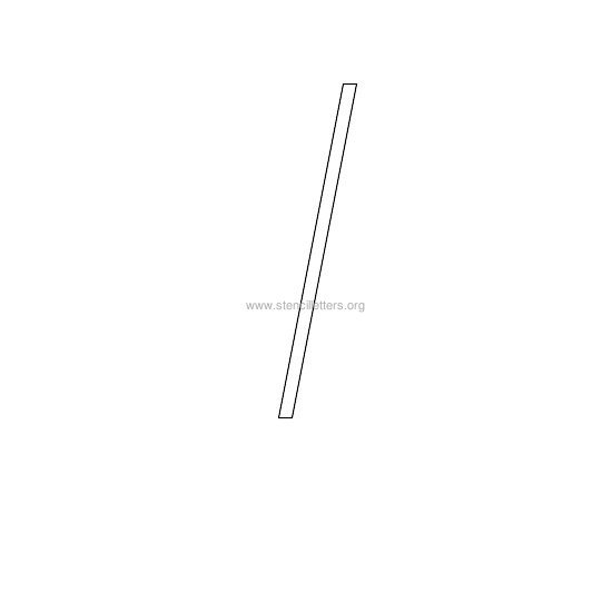 uppercase italic wall stencil letter i uppercase italic wall stencil letter i