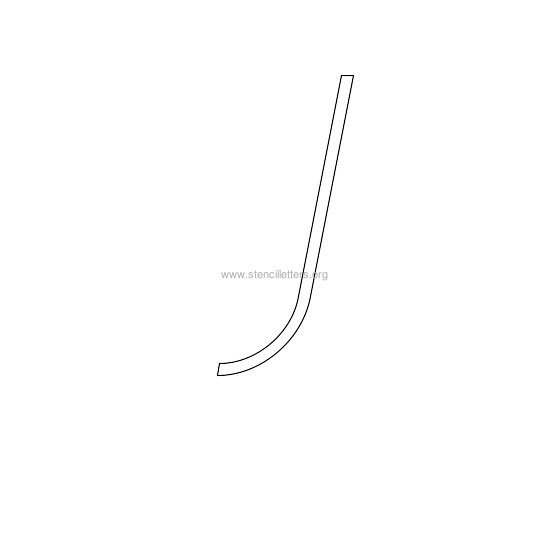 uppercase italic wall stencil letter j uppercase italic wall stencil letter j