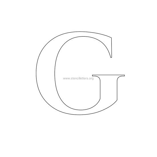 roman wall stencil letter g roman wall stencil letter g