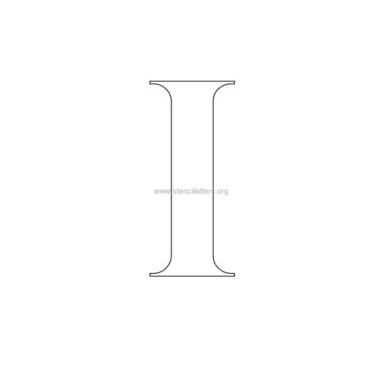 roman wall stencil letter i roman wall stencil letter i