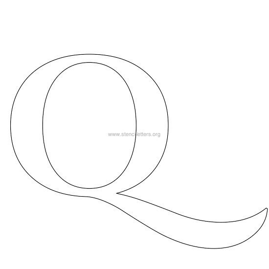 roman wall stencil letter q roman wall stencil letter q