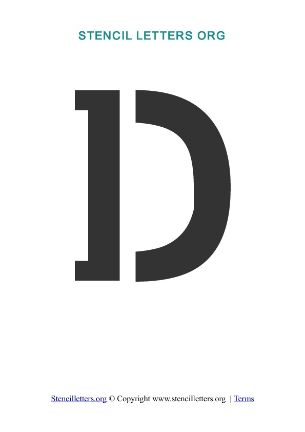 PDF Stencil Template D PDF Stencil Template D
