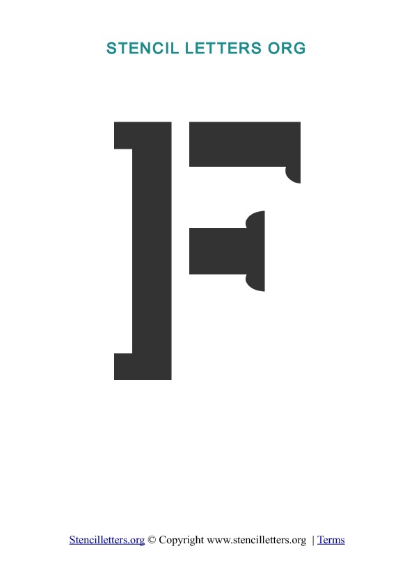 PDF Stencil Template F PDF Stencil Template F