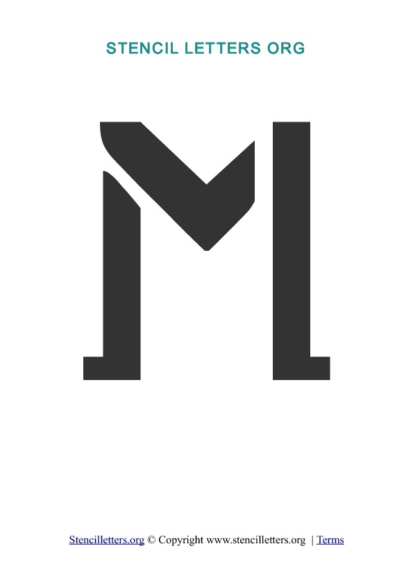 PDF Stencil Template M PDF Stencil Template M