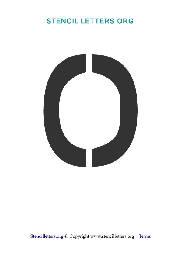 PDF Stencil Template O PDF Stencil Template O