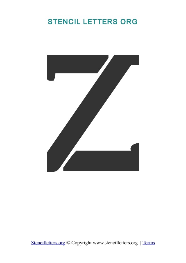 PDF Stencil Template Z PDF Stencil Template Z