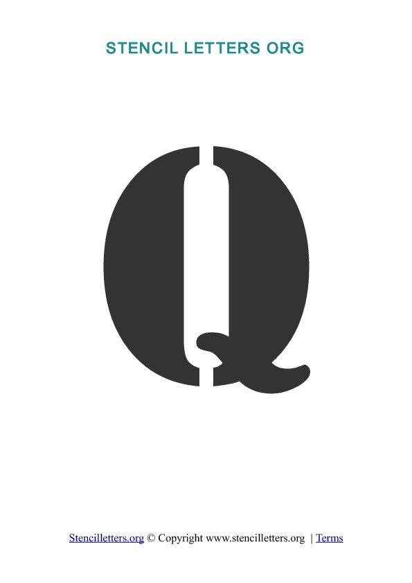 PDF Stencil Template Q PDF Stencil Template Q