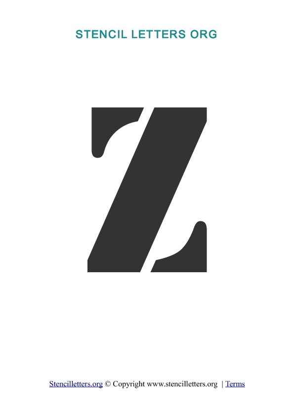 PDF Stencil Template Z PDF Stencil Template Z
