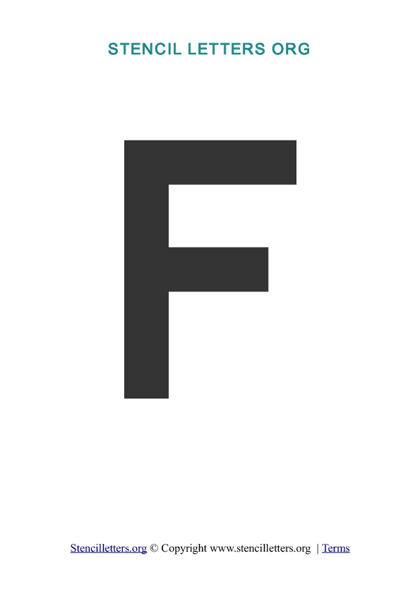 PDF Stencil Template F PDF Stencil Template F