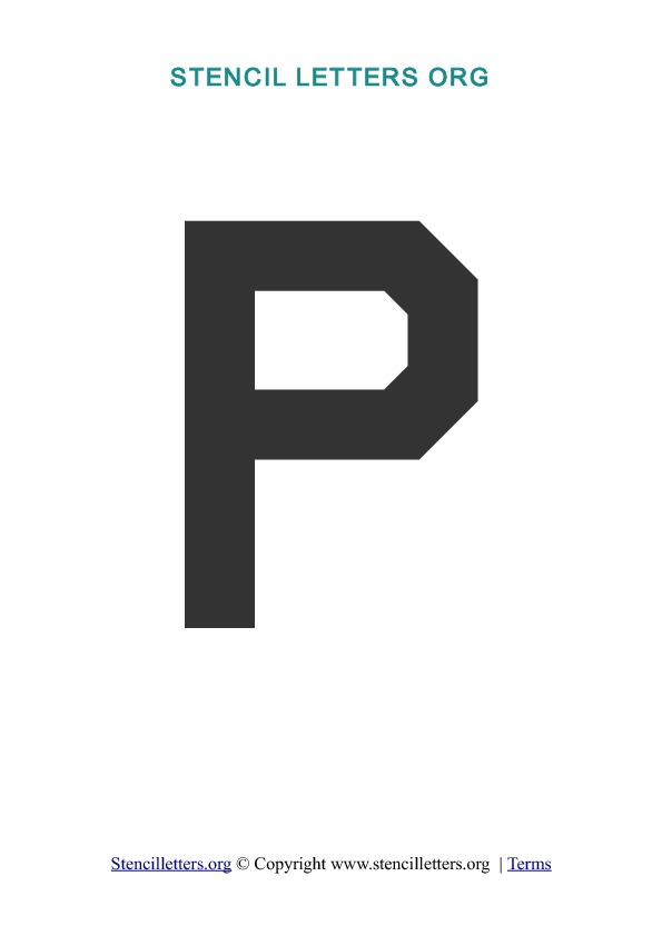 PDF Stencil Template P PDF Stencil Template P