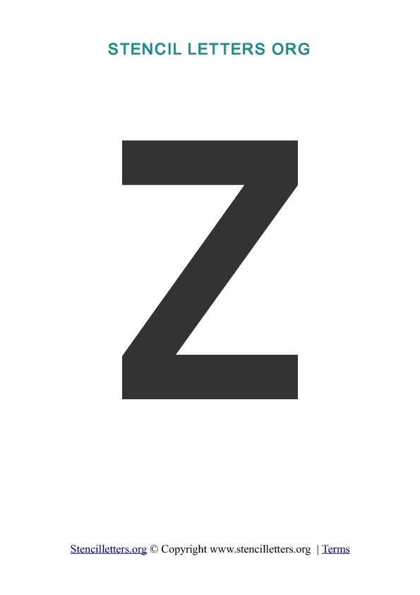 PDF Stencil Template Z PDF Stencil Template Z