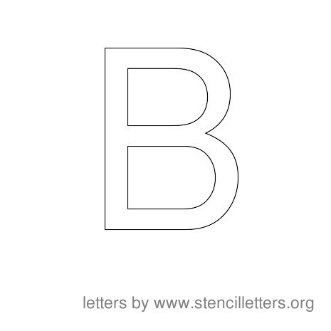 Stencil Letters to Print Alphabet B Stencil Letters to Print Alphabet B