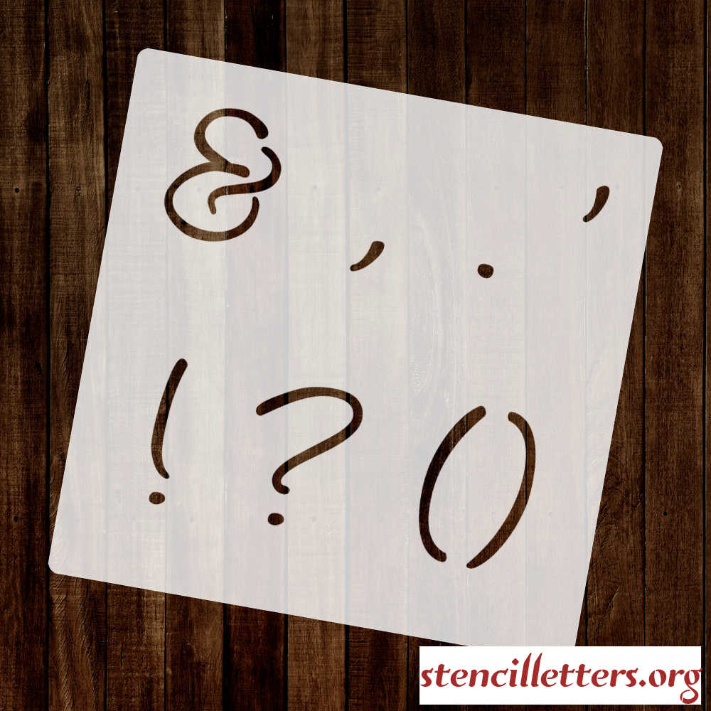 WRITTEN in CURSIVE punctuation
