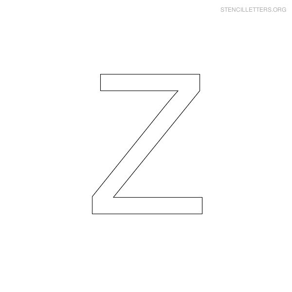 Stencil Letters Z