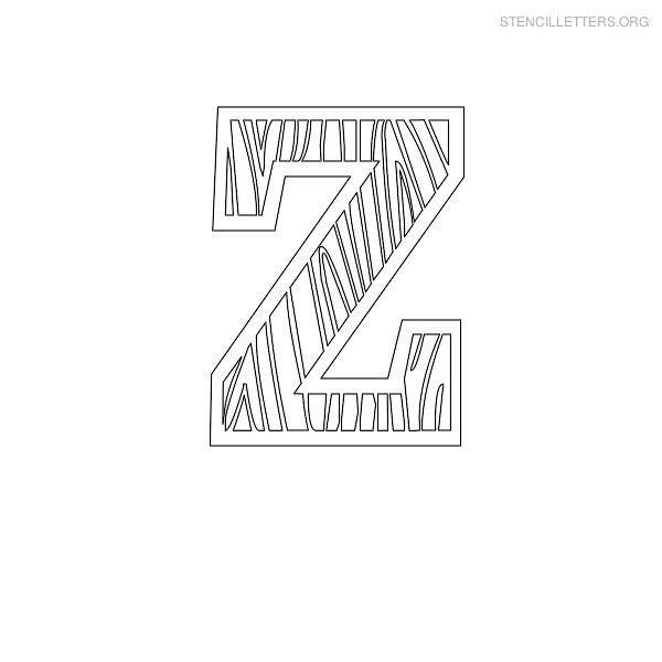 Stencil Letter Wooden Z Stencil Letter Wooden Z